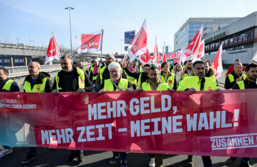 Strike at German airports causes thousands of flight cancellations