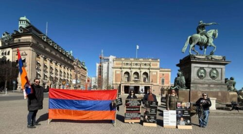 Your silence is a death sentence for Armenian prisoners held in Azerbaijan: Protest in Stockholm
