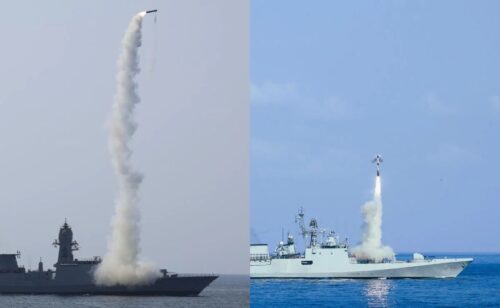India’s navy test anti-submarine missiles in Arabian Sea