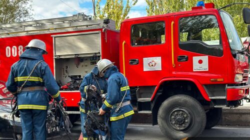На проспекте Аршакуняц вспыхнул пожар
