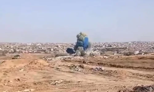 Israeli soldiers explode building in Gaza on gender reveal party (Video)