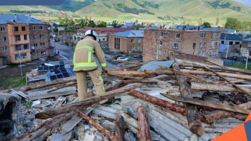 4 человека пострадали в результате урагана в Апаране