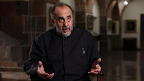 ‘Even if I’m taken into custody, I still thank God, for I am going through a trial,’ Archbishop Mikayel Ajapahyan says in court