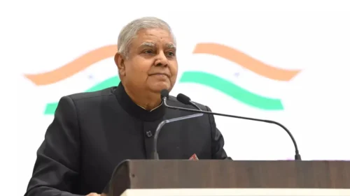 India’s vice president resigns