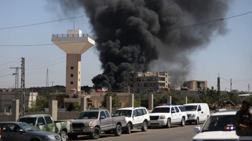 Israel defense forces strike Syrian Army units