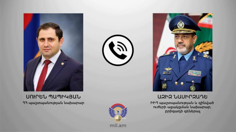 Պապիկյանն ու Իրանի պաշտպանության նախարարը քննարկել են տարածաշրջանային անվտանգության հարցեր Պապիկյանն ու Իրանի պաշտպանության նախարարը քննարկել են տարածաշրջանային անվտանգության հարցեր