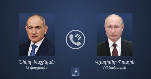 Pashinyan has phone call with Putin