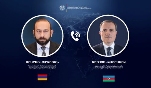 Ararat Mirzoyan holds phone call with Jeyhun Bayramov