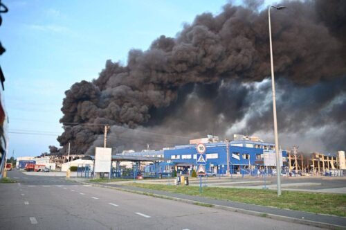 Russia fires missiles onto American factory in Ukraine