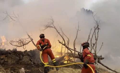 Wildfires raging across Spain
