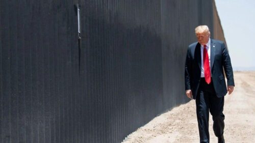 Trump orders US-Mexico border wall painted black to deter migrants