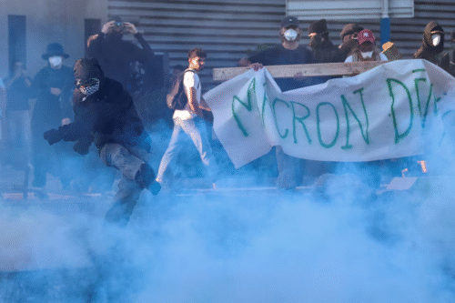 Large-scale protests in France with dozens arrested