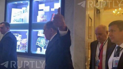 Lavrov gives thumbs-up after talks with US secretary of state