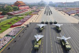 China’s weapons display reflects country’s president’s vision for new world order