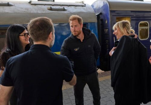 Britain’s Harry visits Kyiv
