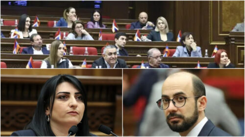 Решительно осуждаем заявления секретаря правящей фракции Артура Ованнисяна в адрес депутата Тагуи Товмасян: депутаты оппозиции выступили с заявлением