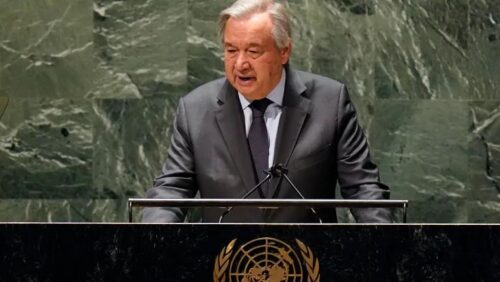 Guterres calls for peace in Ukraine from UN General Assembly