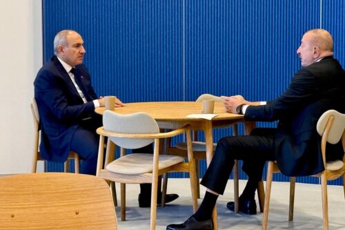 What did Pashinyan and Aliyev discuss in Copenhagen?