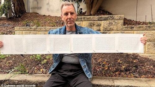 Name composed of 2,253 words: New Zealander wins legal battle to become Guinness Record holder