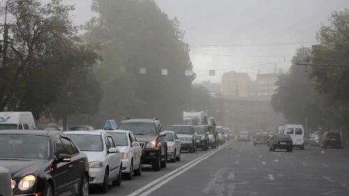 На прошлой неделе уровень пыли в воздухе превышал допустимые нормы в Кентроне и Арабкире