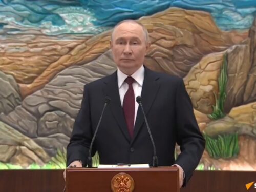 Военные действия прекратятся с отводом украинских войск с занимаемых позиций: пресс-конференция Путина по пунктам