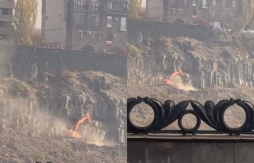 В Разданском ущелье работы по сносу скал не ведутся: мэрия Еревана отрицает