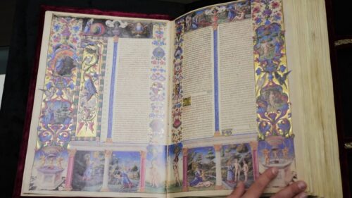 Rare 15th-century illustrated Bible on display in Rome
