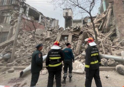 Collapse at inactive piano factory in Yerevan with 1 injured