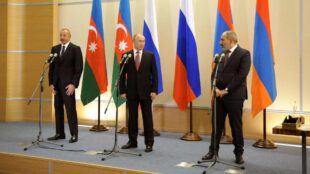 Putin sends holiday greetings to Pashinyan and Aliyev