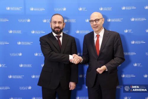 Արարատ Միրզոյանը հանդիպել է ՄԱԿ մարդու իրավունքների բարձր հանձնակատարի հետ