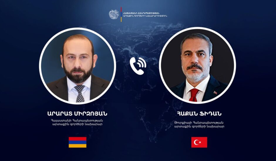 Արարատ Միրզոյանը հեռախոսազրույց է ունեցել Հաքան Ֆիդանի հետ