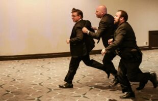 Կադրեր՝ Թրամփի մասնակցությամբ ընթրիքի ժամանակ հնչած կրակոցներից