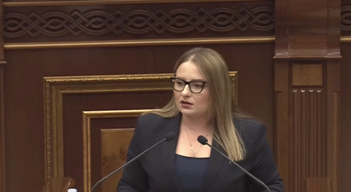 Ի՞նչ իրավունքով ու տրամաբանությամբ եք կանգնում ու ամենաբարձր պետական մակարդակով ՀՀ տարածքը, հայկական բնակավայրերն անվանում ադրբեջանական անուններով․ Քրիստինե Վարդանյան