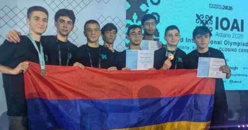 Հայ դպրոցականները բրոնզե մեդալներ են նվաճել արհեստական բանականության միջազգային օլիմպիադայում