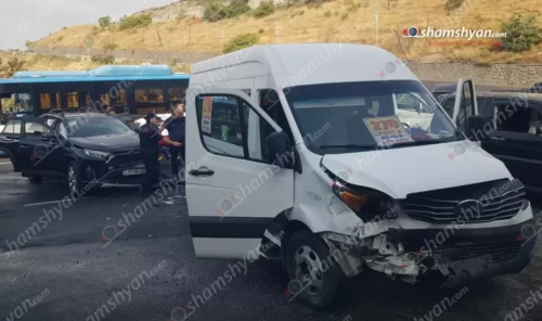ՃՏՊ՝ ուղևորատար միկրոավտոբուսի մասնակցությամբ․ վիրավորներ կան